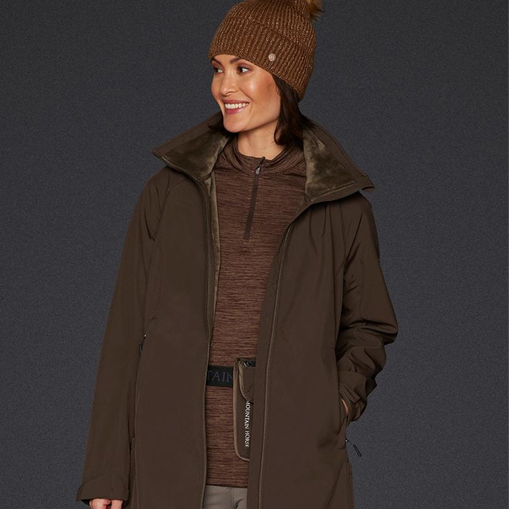 Mountain Horse Damen Stella Soft Shell Parka Mantel 33250 - Brown